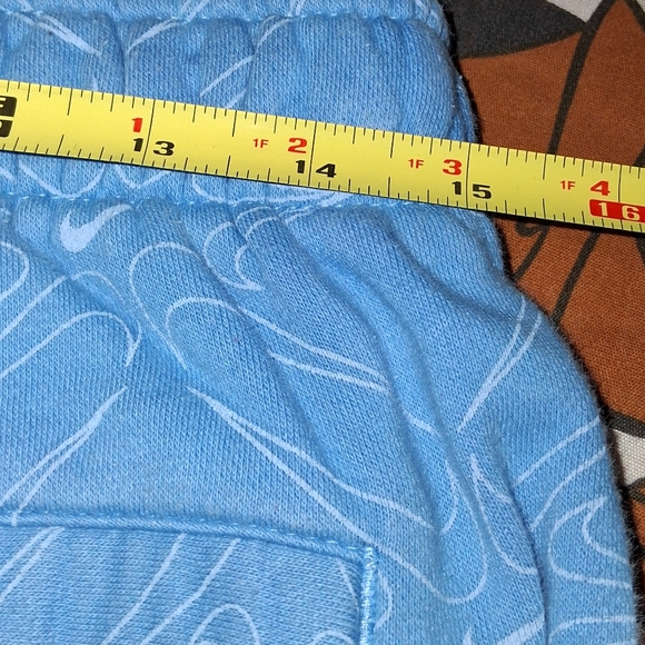 Nike All Over Print Baby Blue Outfit Hoodie Joggers Set Hooded Sweatshirt Pants - Picture 8 of 10